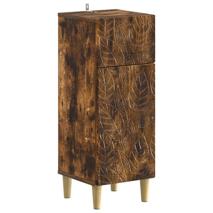 vidaXL 4 Piece Bathroom Cabinet Set DELFT Smoked Oak Engineered Wood 4