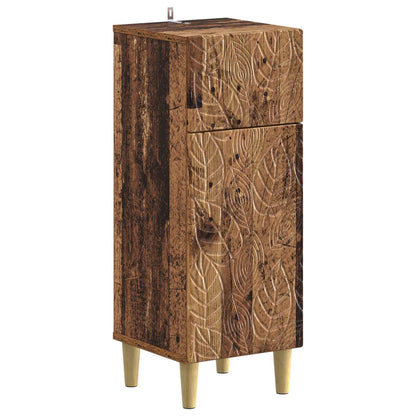 vidaXL 4 Piece Bathroom Cabinet Set DELFT Old Wood Engineered Wood 4