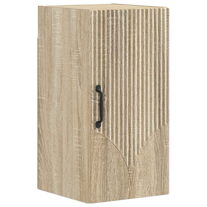 vidaXL 4 Piece Bathroom Cabinet Set HOORN Sonoma Oak Engineered Wood 3