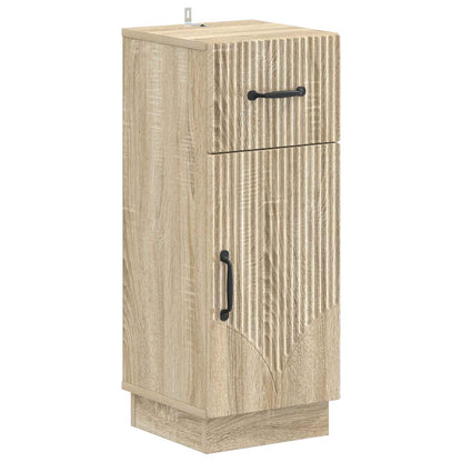 vidaXL 4 Piece Bathroom Cabinet Set HOORN Sonoma Oak Engineered Wood 4