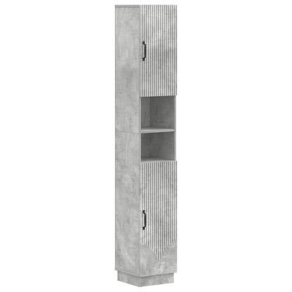 vidaXL 4 Piece Bathroom Cabinet Set HOORN Concrete Grey 6