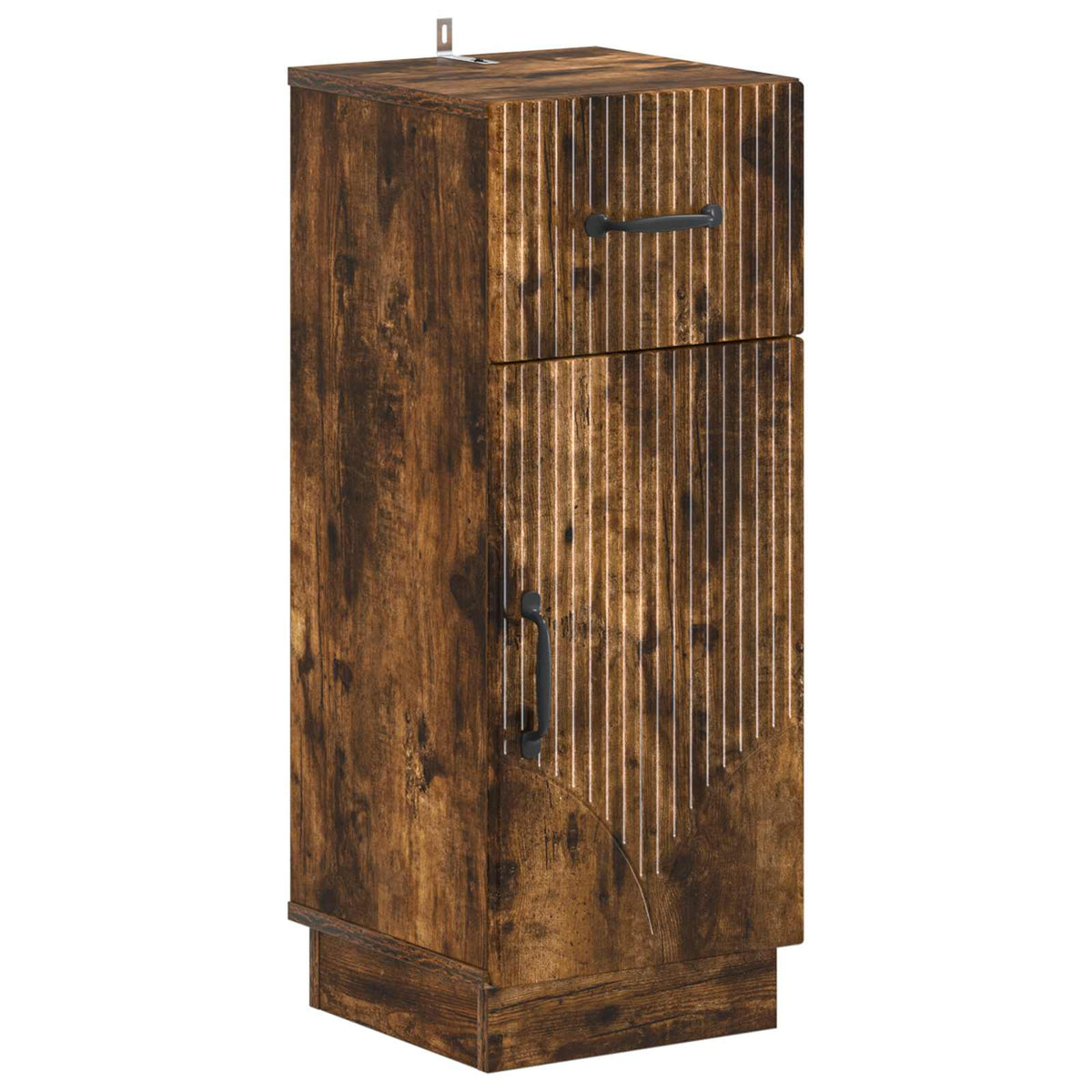 vidaXL 4 Piece Bathroom Cabinet Set HOORN Smoked Oak Engineered Wood 4