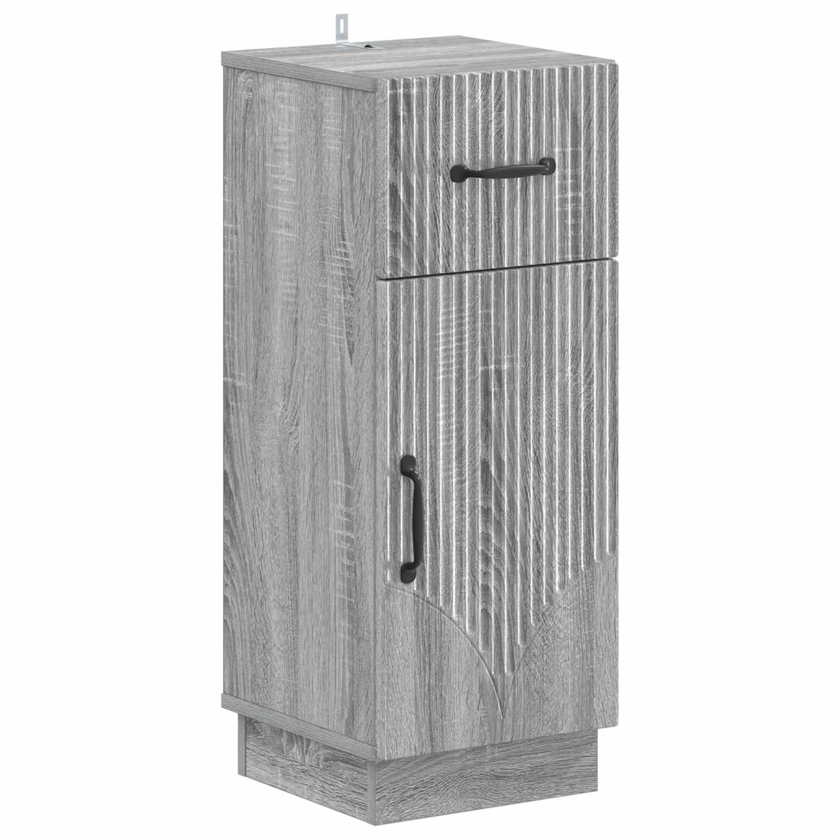 vidaXL 4 Piece Bathroom Cabinet Set HOORN Grey Sonoma Engineered Wood 4