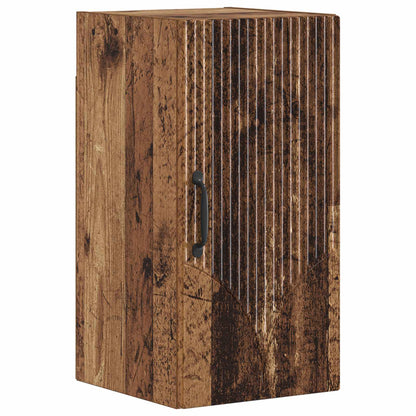 vidaXL 4 Piece Bathroom Cabinet Set HOORN Old Wood Engineered Wood 3