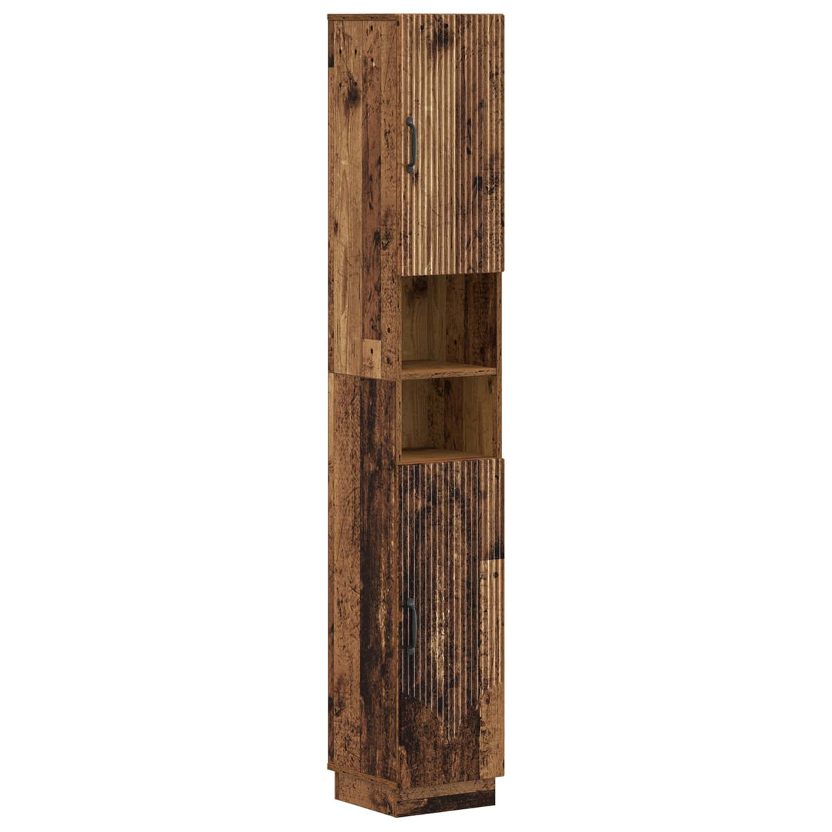 vidaXL 4 Piece Bathroom Cabinet Set HOORN Old Wood Engineered Wood 6