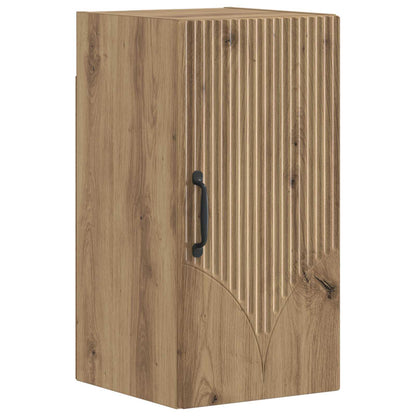 vidaXL 4 Piece Bathroom Cabinet Set HOORN Artisan Oak Engineered Wood 3