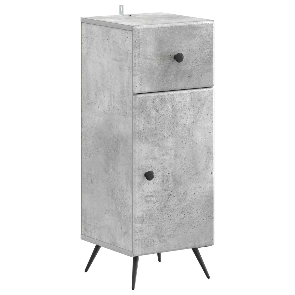 vidaXL 4 Piece Bathroom Cabinet Set BREDA Concrete Grey 4