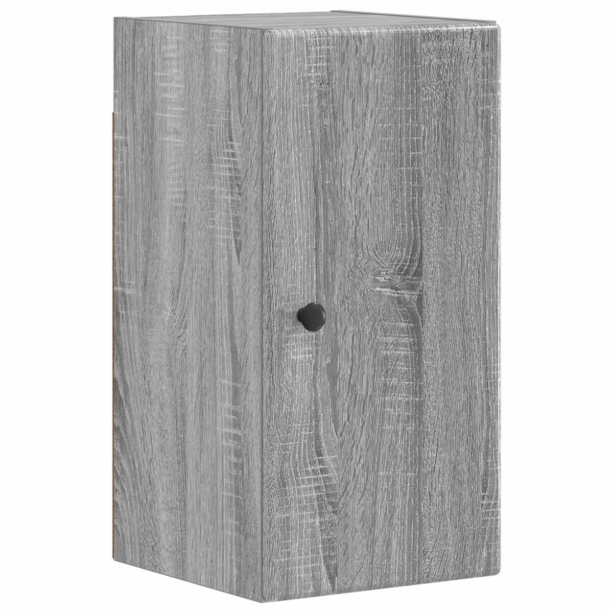 4 Piece Bathroom Cabinet Set ALKMAAR Grey sonoma Round edge