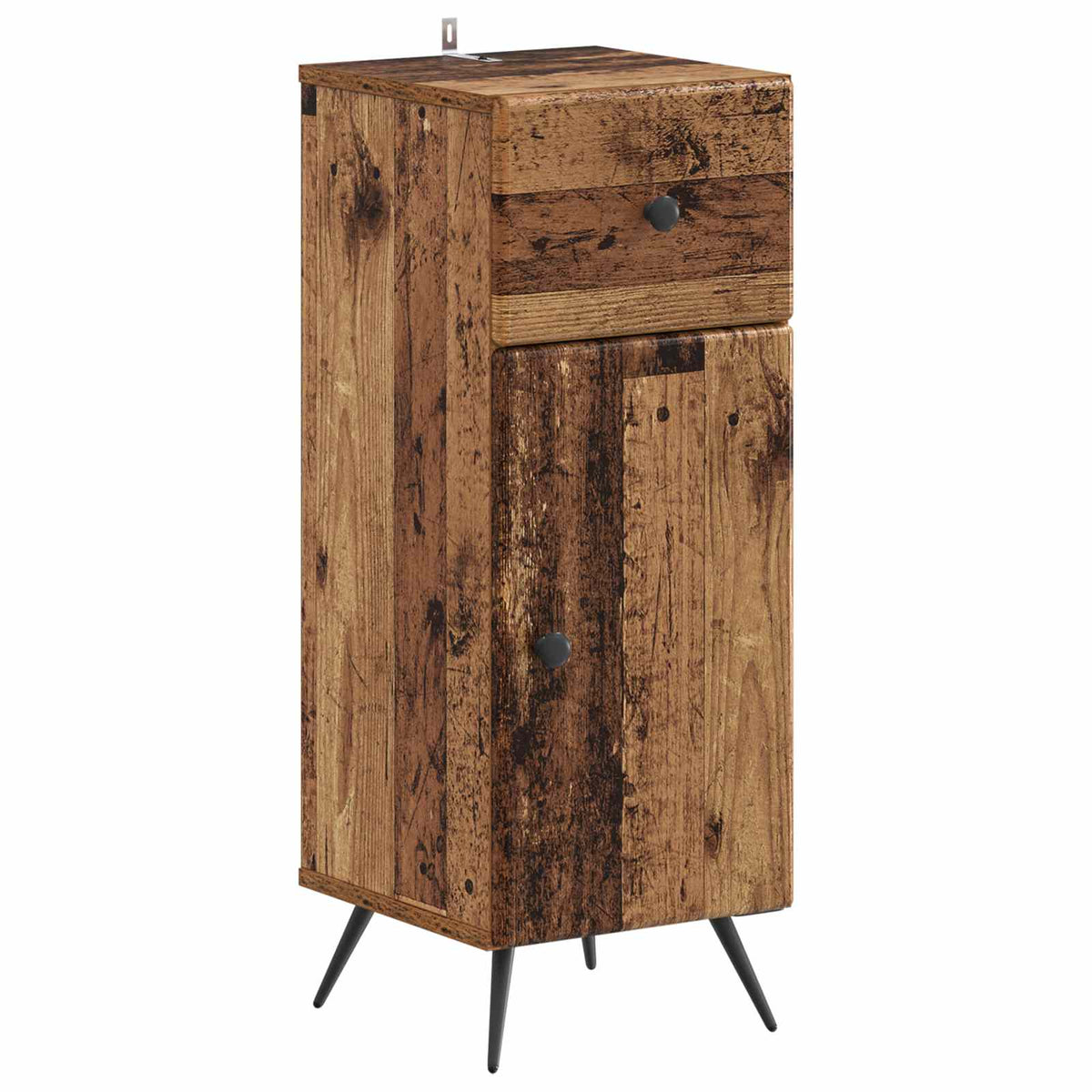 vidaXL 4 Piece Bathroom Cabinet Set BREDA Old Wood Engineered Wood 4