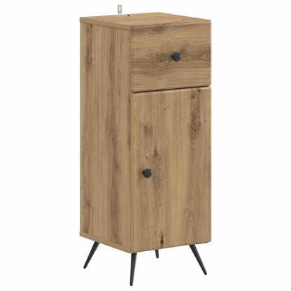 vidaXL 4 Piece Bathroom Cabinet Set BREDA Artisan Oak Engineered Wood 4