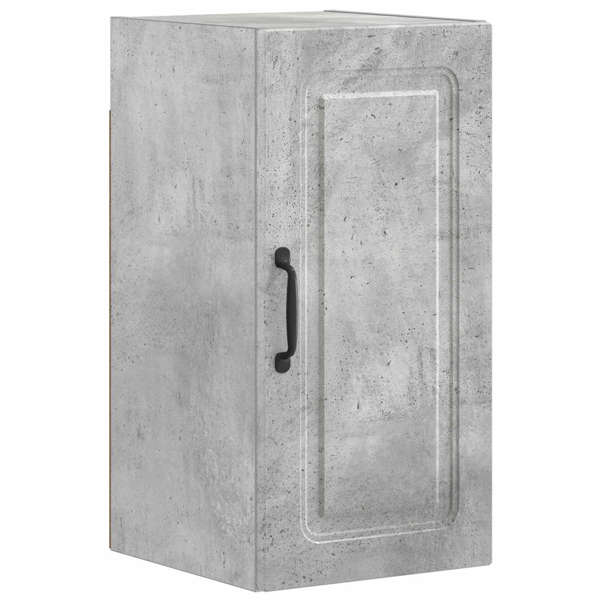 4 Piece Bathroom Cabinet Set DELFT Concrete grey O-shape