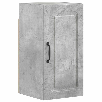 4 Piece Bathroom Cabinet Set DELFT Concrete grey O-shape