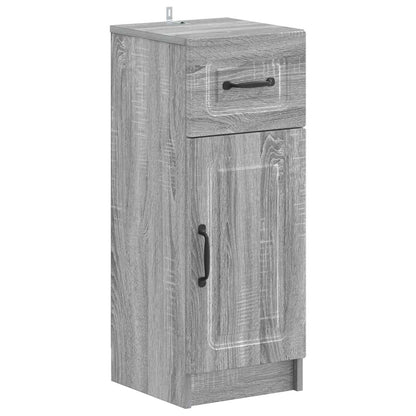 vidaXL 4 Piece Bathroom Cabinet Set UTRECHT Grey Sonoma 4
