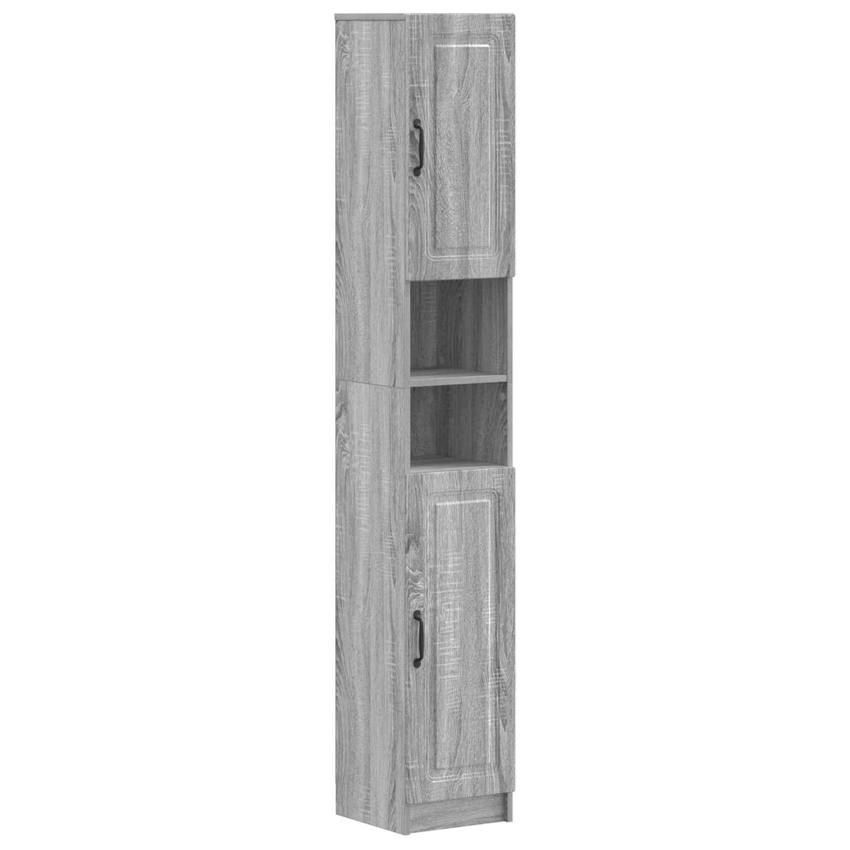 vidaXL 4 Piece Bathroom Cabinet Set UTRECHT Grey Sonoma 6