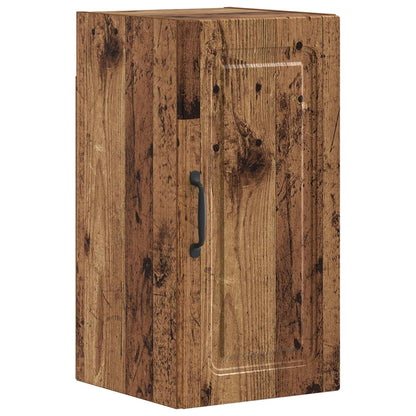 4 Piece Bathroom Cabinet Set EDE Engineered Wood Old wood O-shape