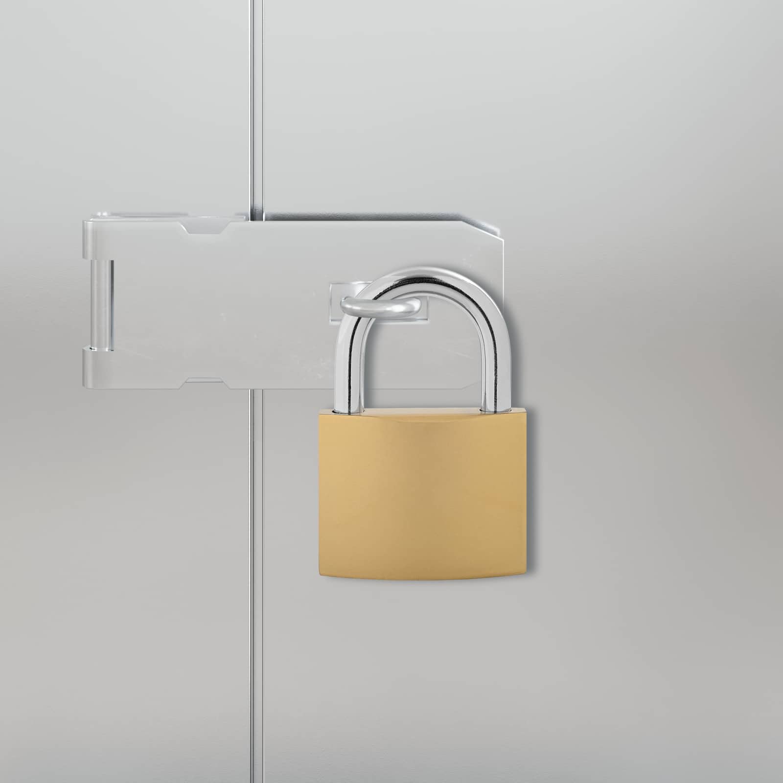 vidaXL U Lock with Keys Brass 7.4 x 2.1 x 10.6 cm Iron 1