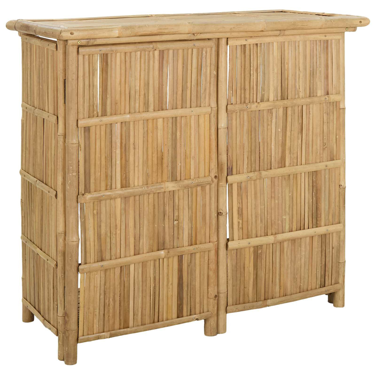 vidaXL Outdoor Bar Table Natural 115 x 55 x 105 cm Bamboo 2