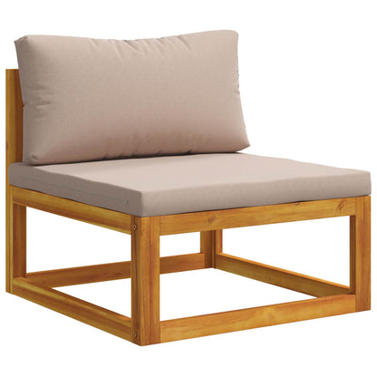 vidaXL Sofa Set 4 pcs Natural Solid Acacia Wood 3