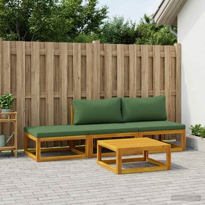 vidaXL Sofa Set 4 pcs Natural Solid Acacia Wood 1