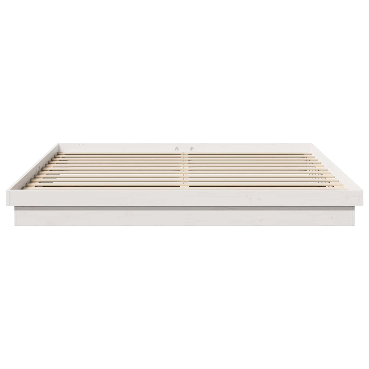 Bed Frame without Mattress Solid Wood Length 200 cm White 200 cm