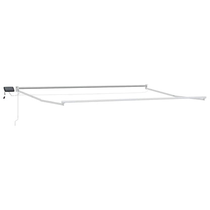 vidaXL Electric Retractable Awning Frame White 4 x 3 m Aluminium 2