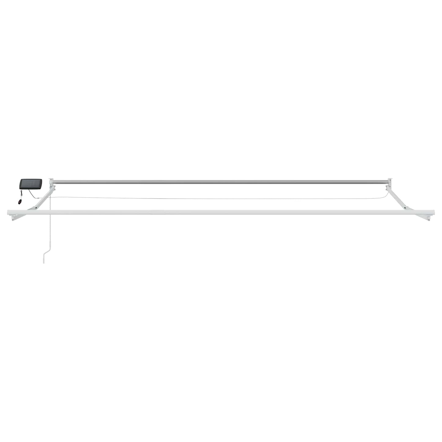 vidaXL Electric Retractable Awning Frame White 4 x 3 m Aluminium 5