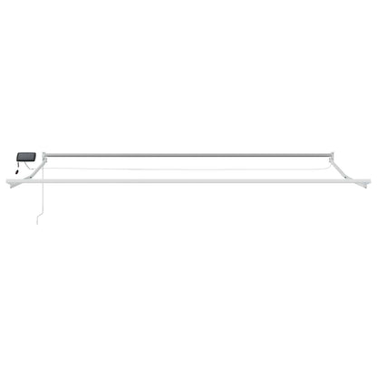 vidaXL Electric Retractable Awning Frame White 4 x 3 m Aluminium 5