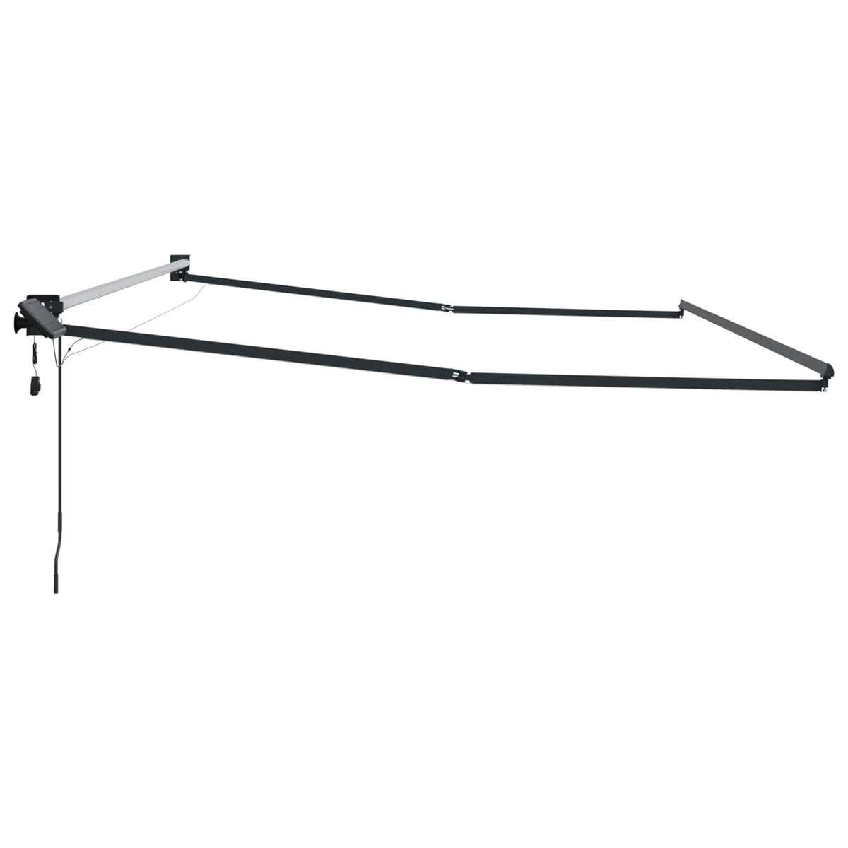 vidaXL Electric Retractable Awning Frame Anthracite 4.5 x 3 m 6