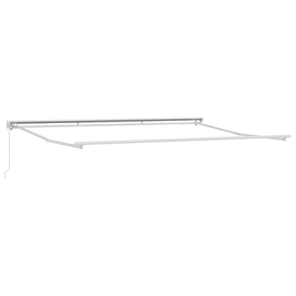 vidaXL Manual Awning Frame 4 x 3.5 m White Powder-Coated Aluminium 2