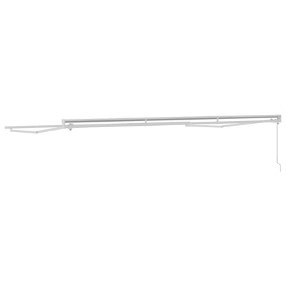 vidaXL Manual Awning Frame 4 x 3.5 m White Powder-Coated Aluminium 5
