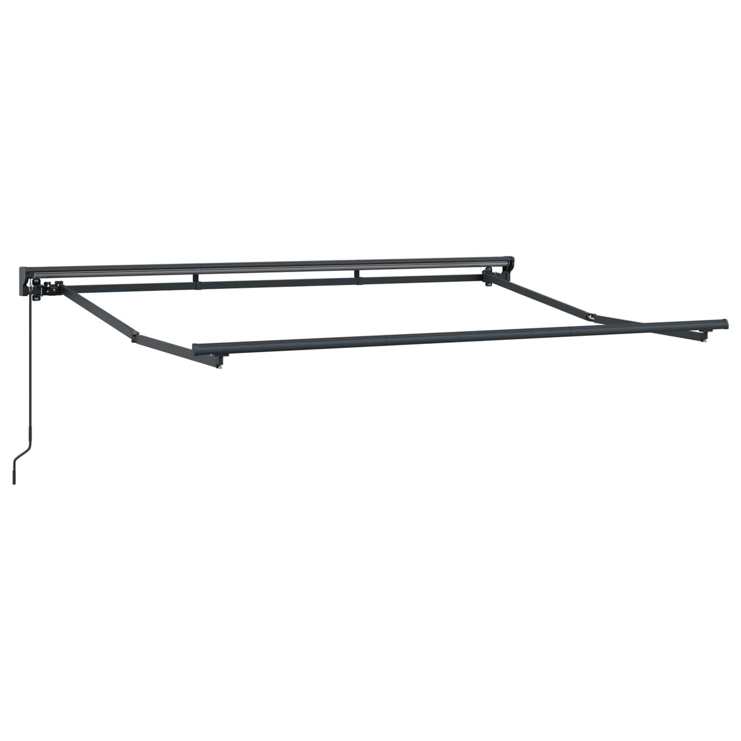 vidaXL Manual Awning Frame Adjustable Anthracite 3 x 2 m Steel 2