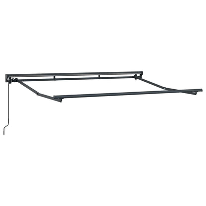 vidaXL Manual Awning Frame Adjustable Anthracite 3 x 2 m Steel 2