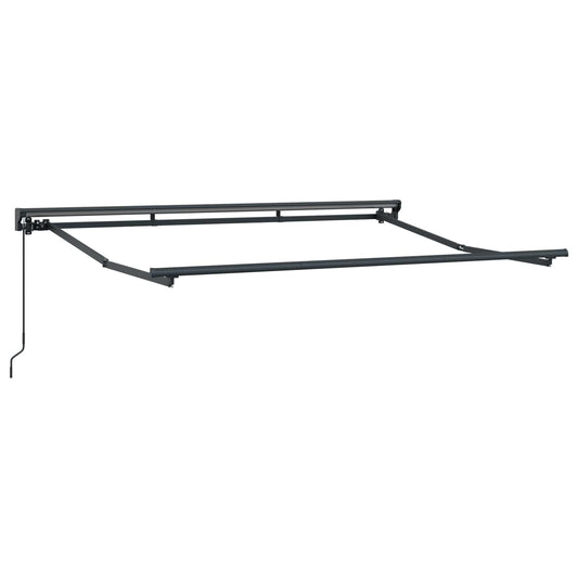vidaXL Manual Awning Frame Adjustable Anthracite 3 x 2 m Steel 2