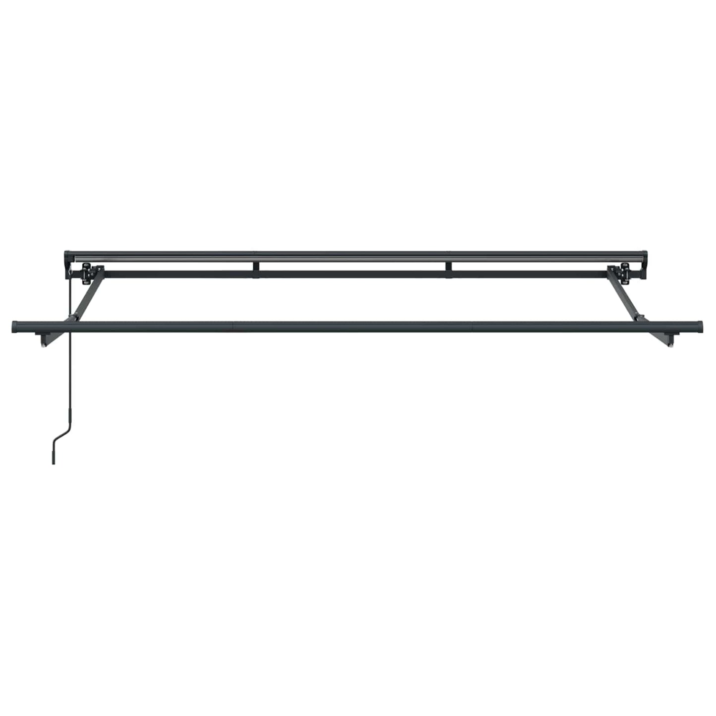 vidaXL Manual Awning Frame Adjustable Anthracite 3 x 2 m Steel 3