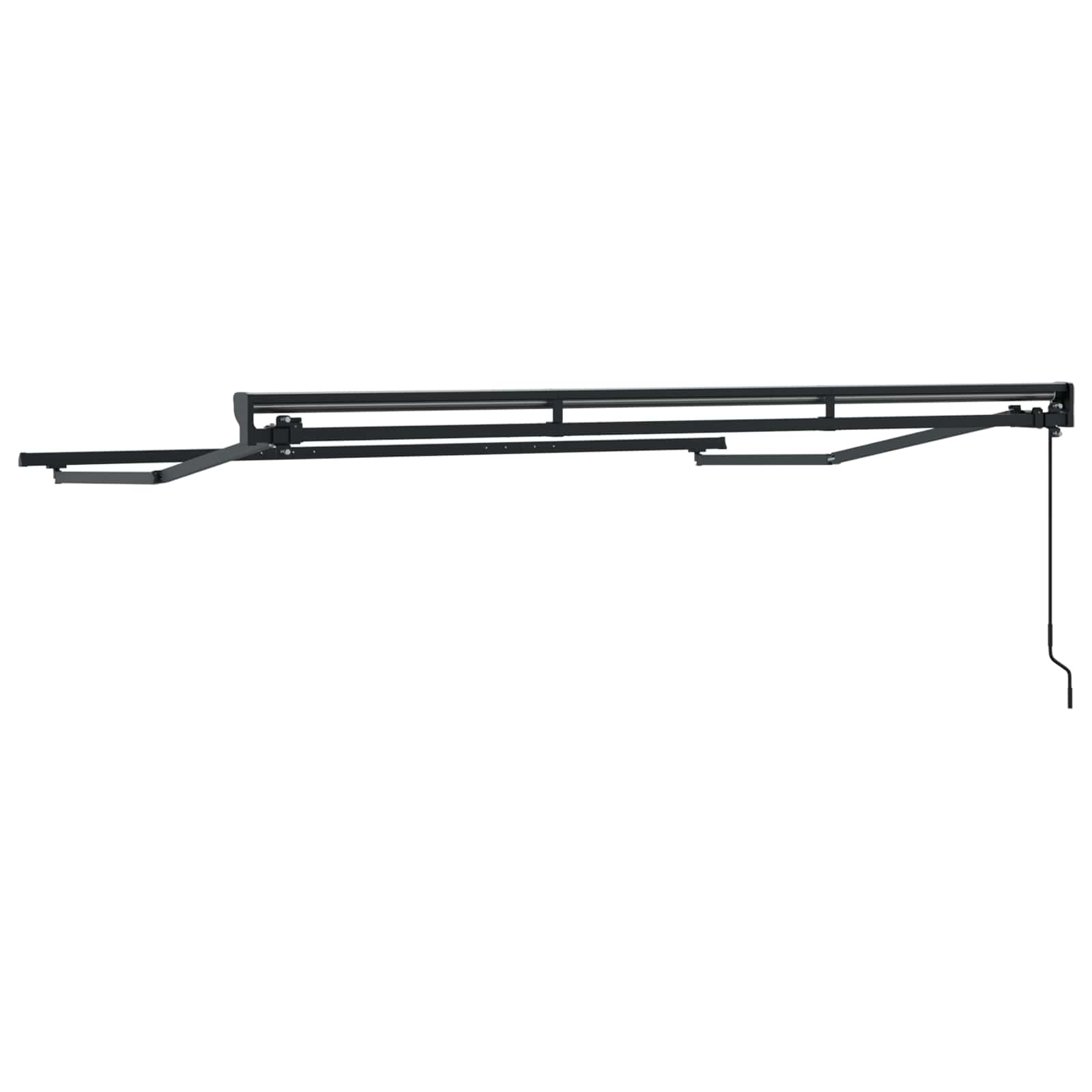 vidaXL Manual Awning Frame Adjustable Anthracite 3.5 x 2 m Steel 5