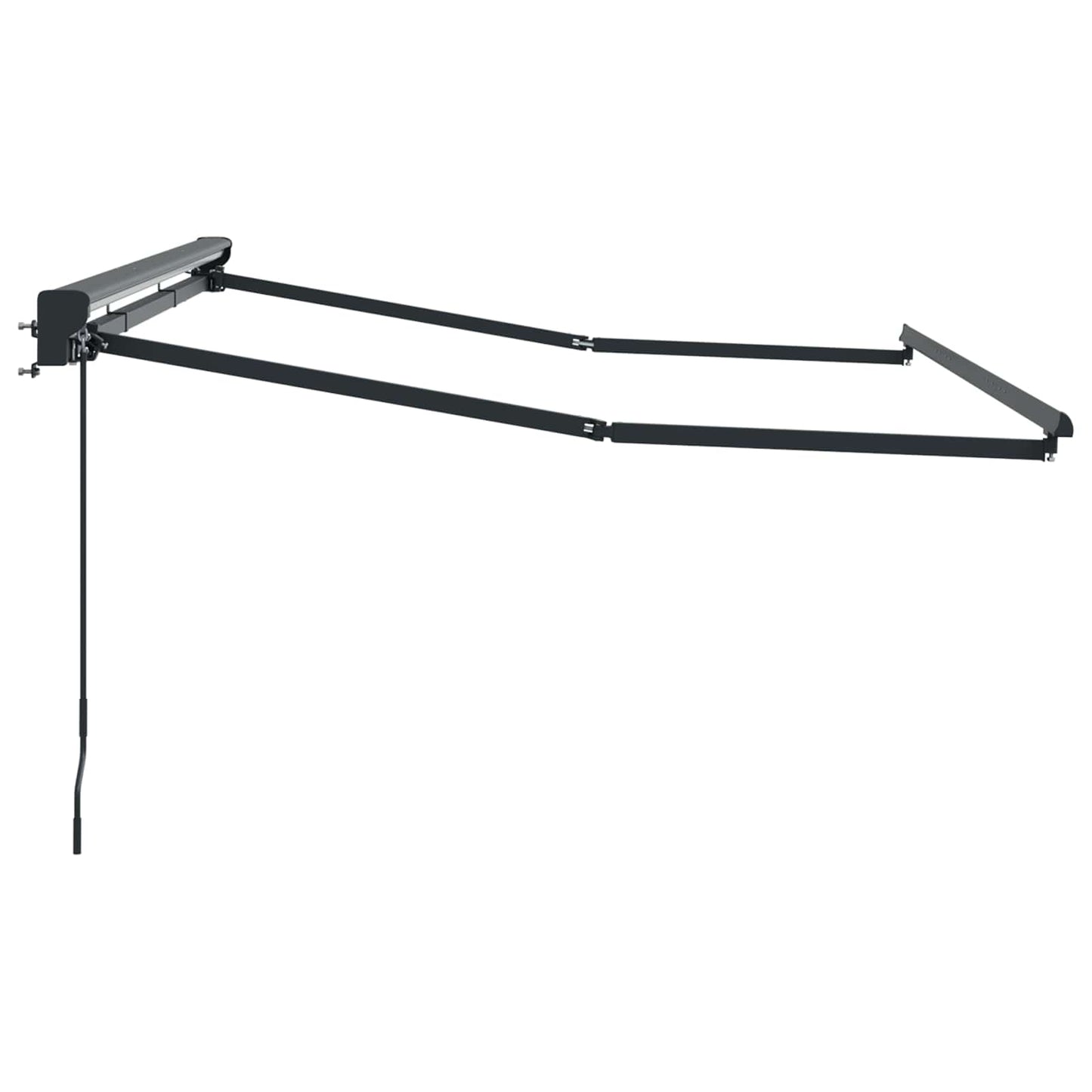 vidaXL Manual Awning Frame Adjustable Anthracite 3.5 x 2 m Steel 4
