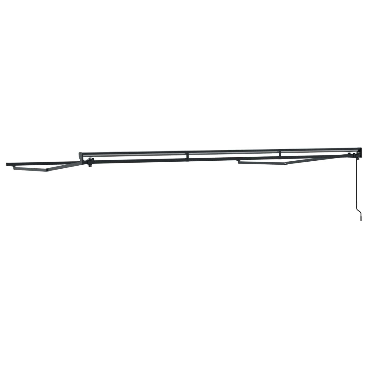 vidaXL Manual Awning Frame Adjustable Anthracite 4 x 2 m Steel 5