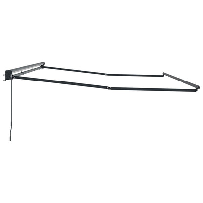 vidaXL Manual Awning Frame Adjustable Anthracite 4 x 2 m Steel 4