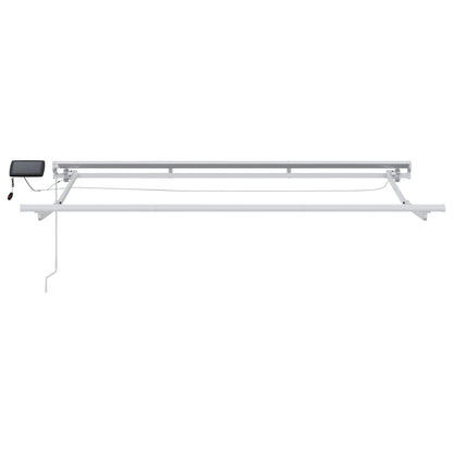vidaXL Manual Awning Frame with LEDs White 3.5 x 2 m Aluminium 5
