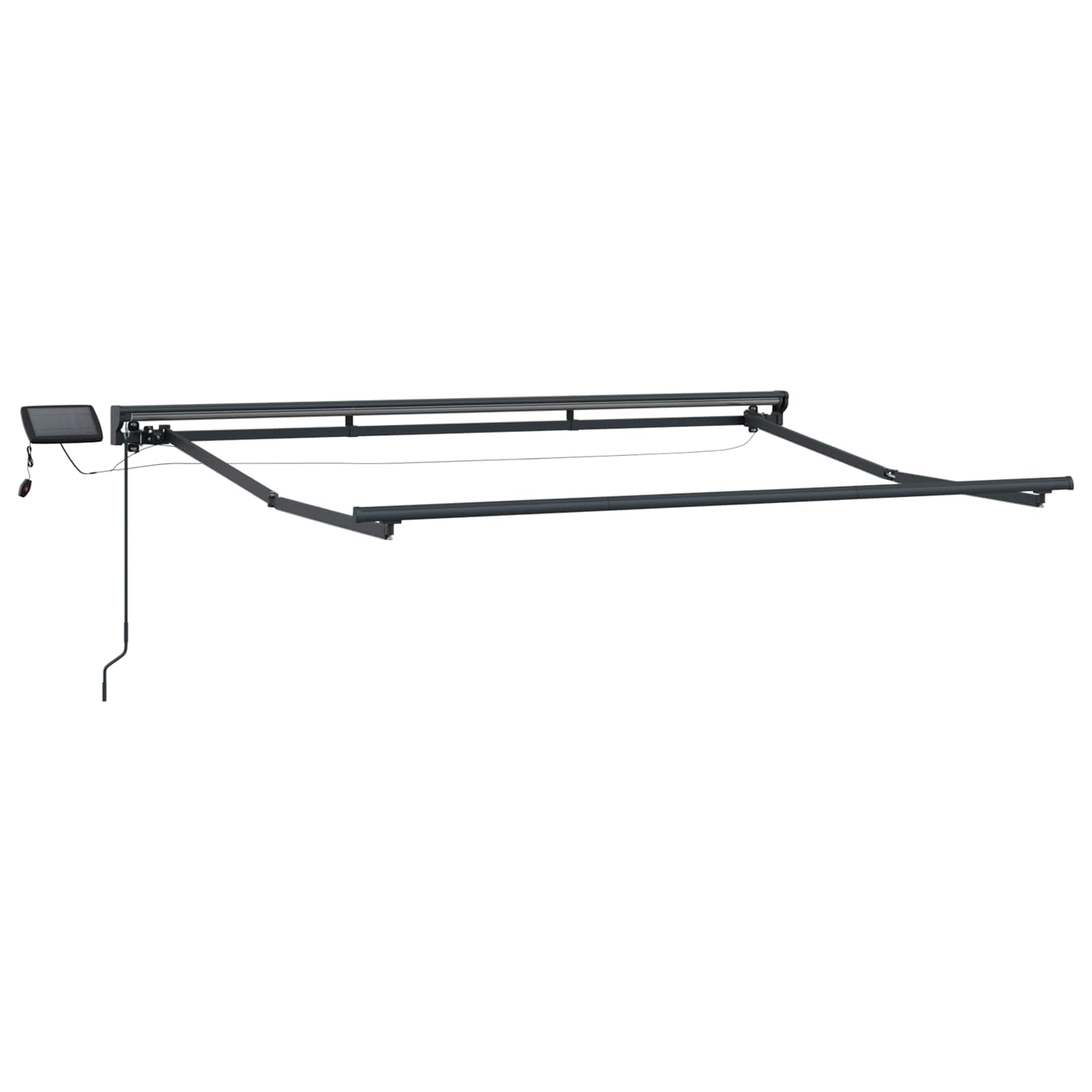 vidaXL Manual Awning Frame with LEDs Anthracite 3.5 x 2 m Aluminium 2