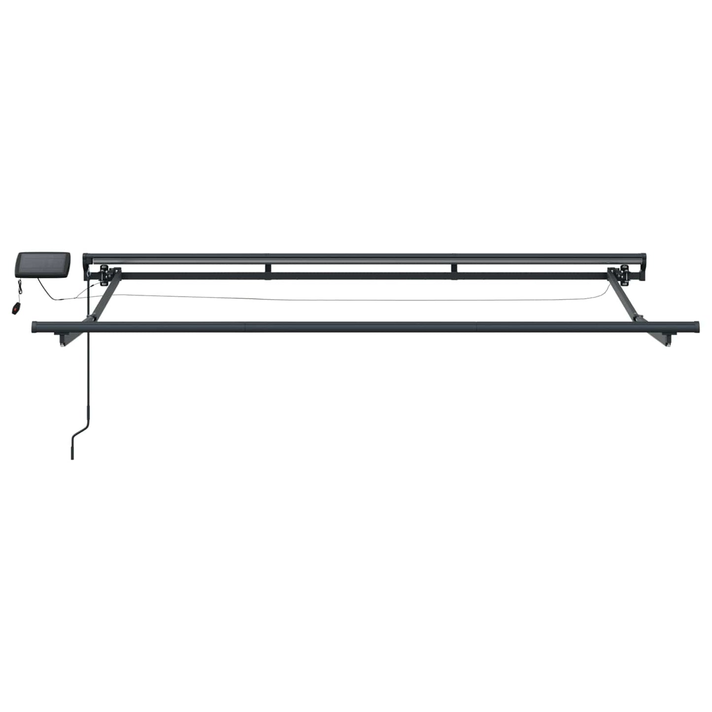 vidaXL Manual Awning Frame with LEDs Anthracite 3.5 x 2 m Aluminium 5