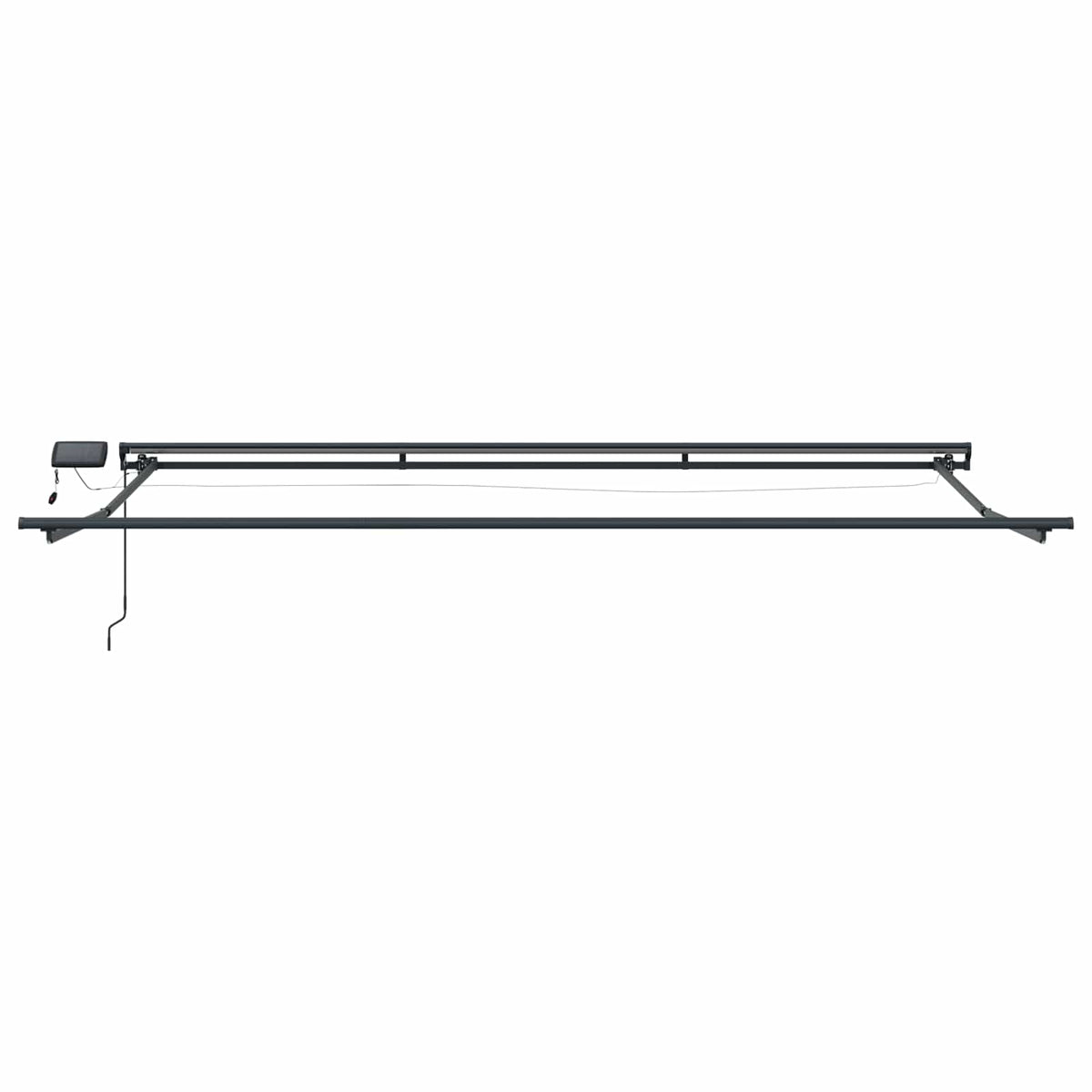 vidaXL Manual Awning Frame with LEDs Anthracite 4 x 2 m Aluminium 5