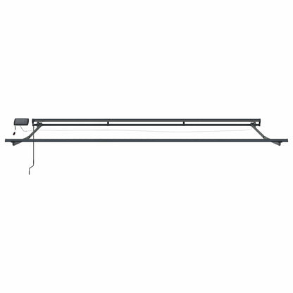vidaXL Manual Awning Frame with Solar LED 4 x 3 m Anthracite 5