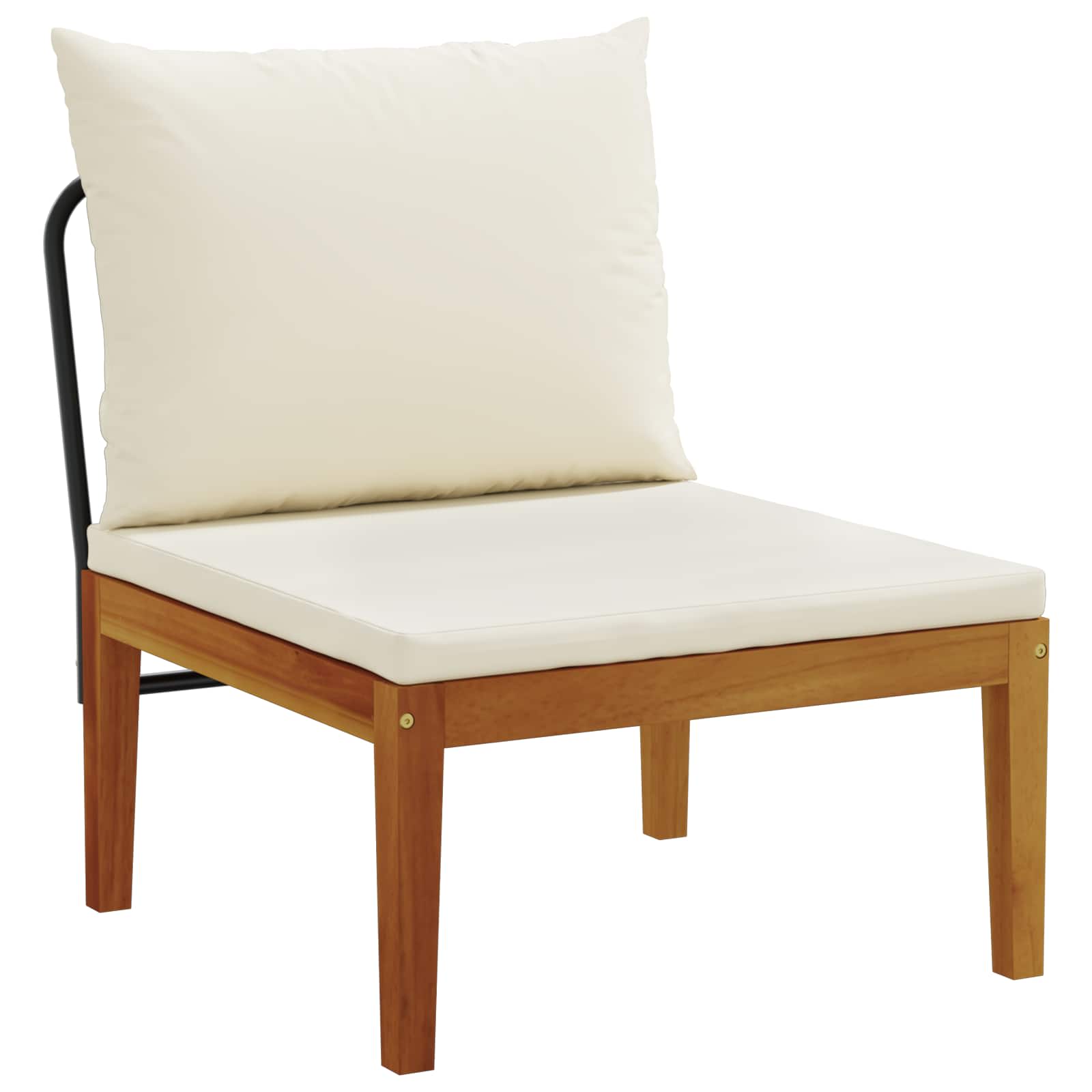 vidaXL 3 pcs Garden Lounge Set with Cushions Solid Acacia Wood & Rope 5