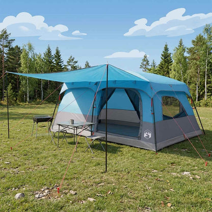 vidaXL Family Tent 16-Person Blue Polyester and Steel 1