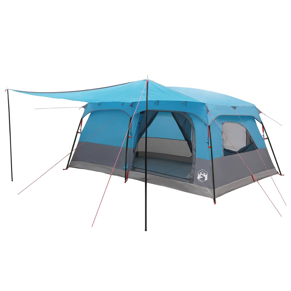 vidaXL Family Tent 16-Person Blue Polyester and Steel 2