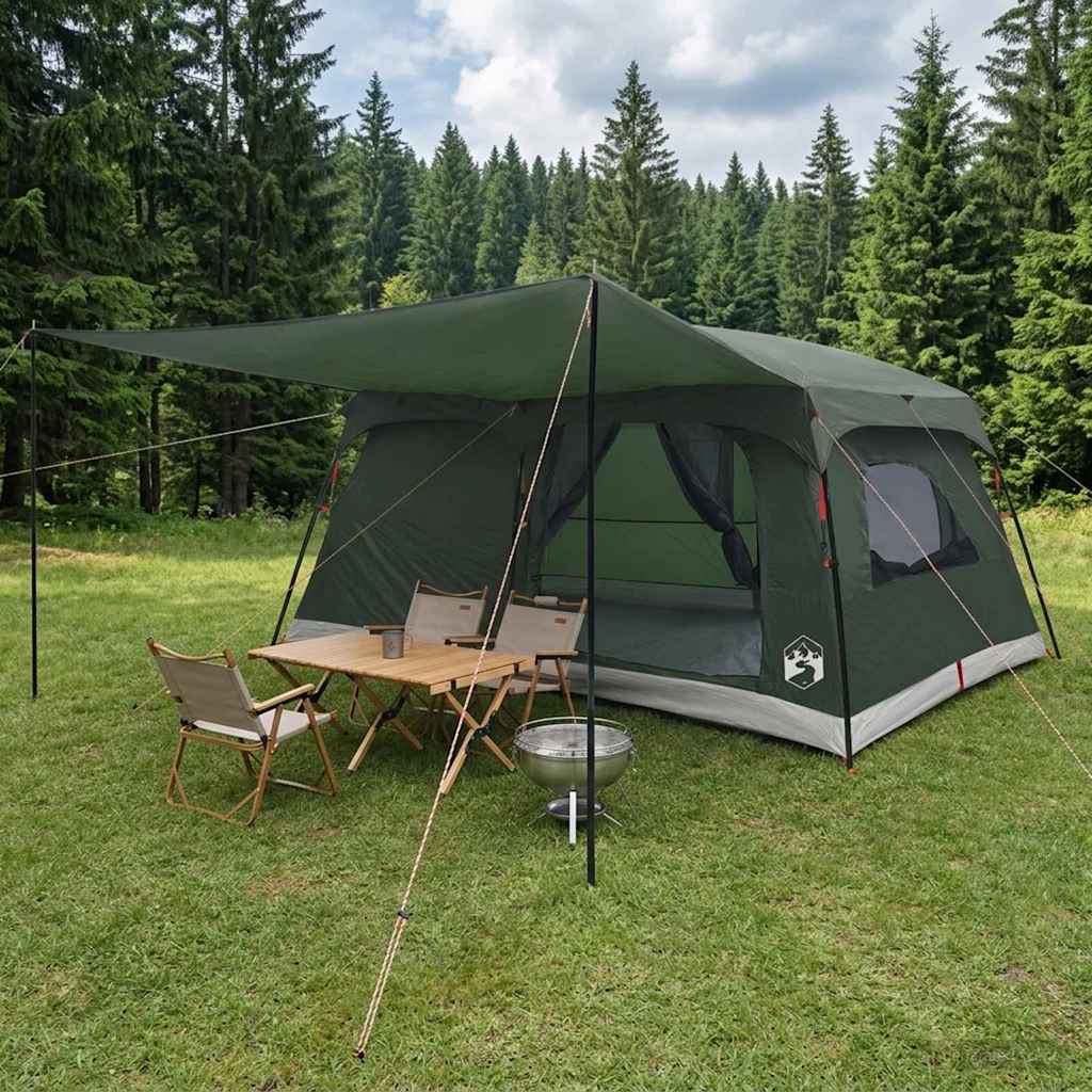 vidaXL Family Tent 16-Person Army Green Polyester and Steel 1
