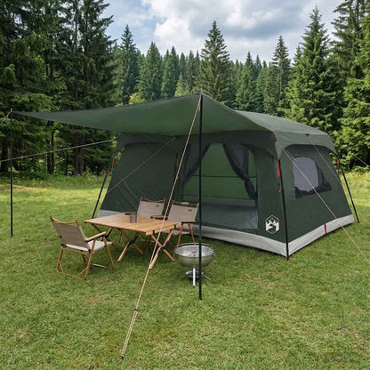 vidaXL Family Tent 16-Person Army Green Polyester and Steel 1