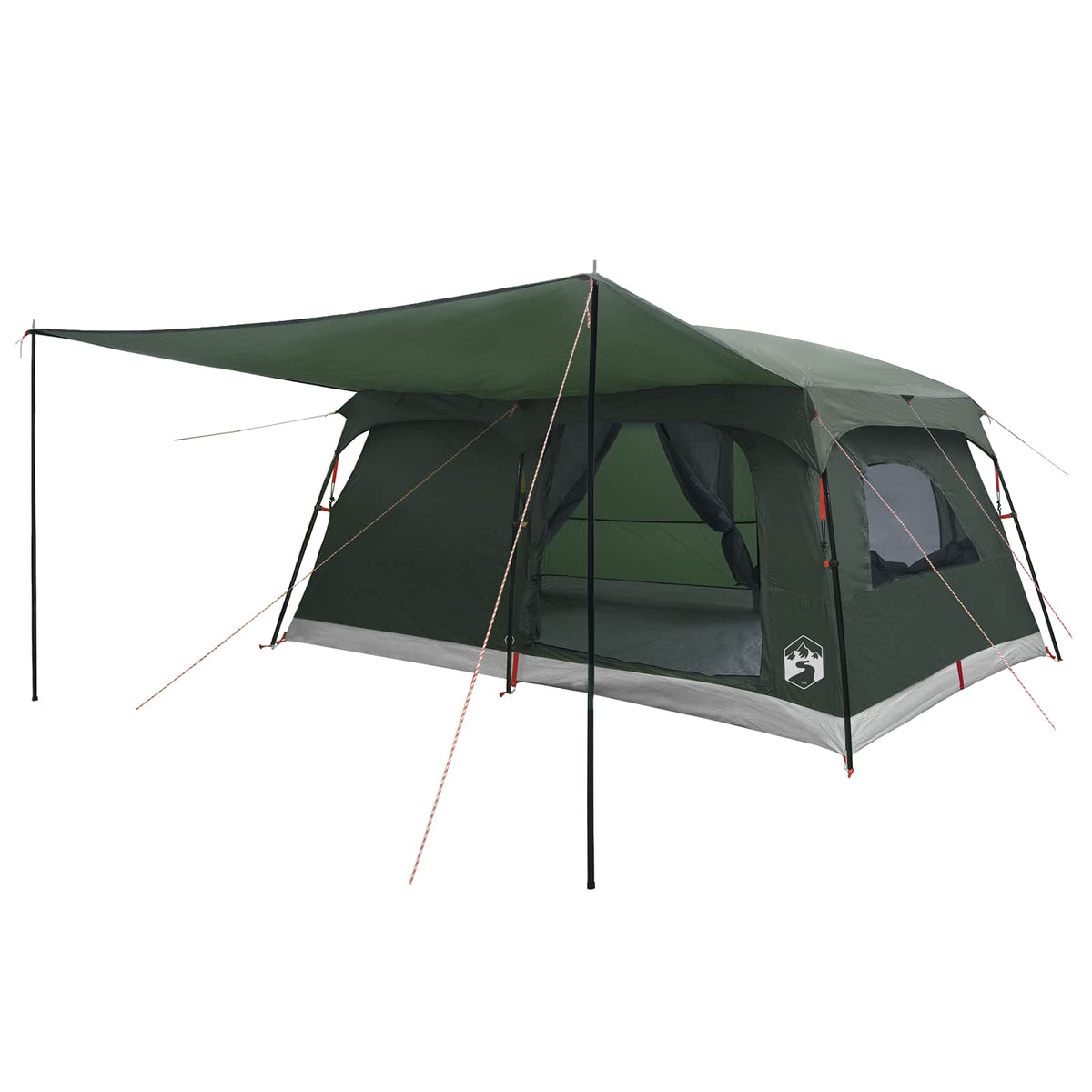 vidaXL Family Tent 16-Person Army Green Polyester and Steel 2