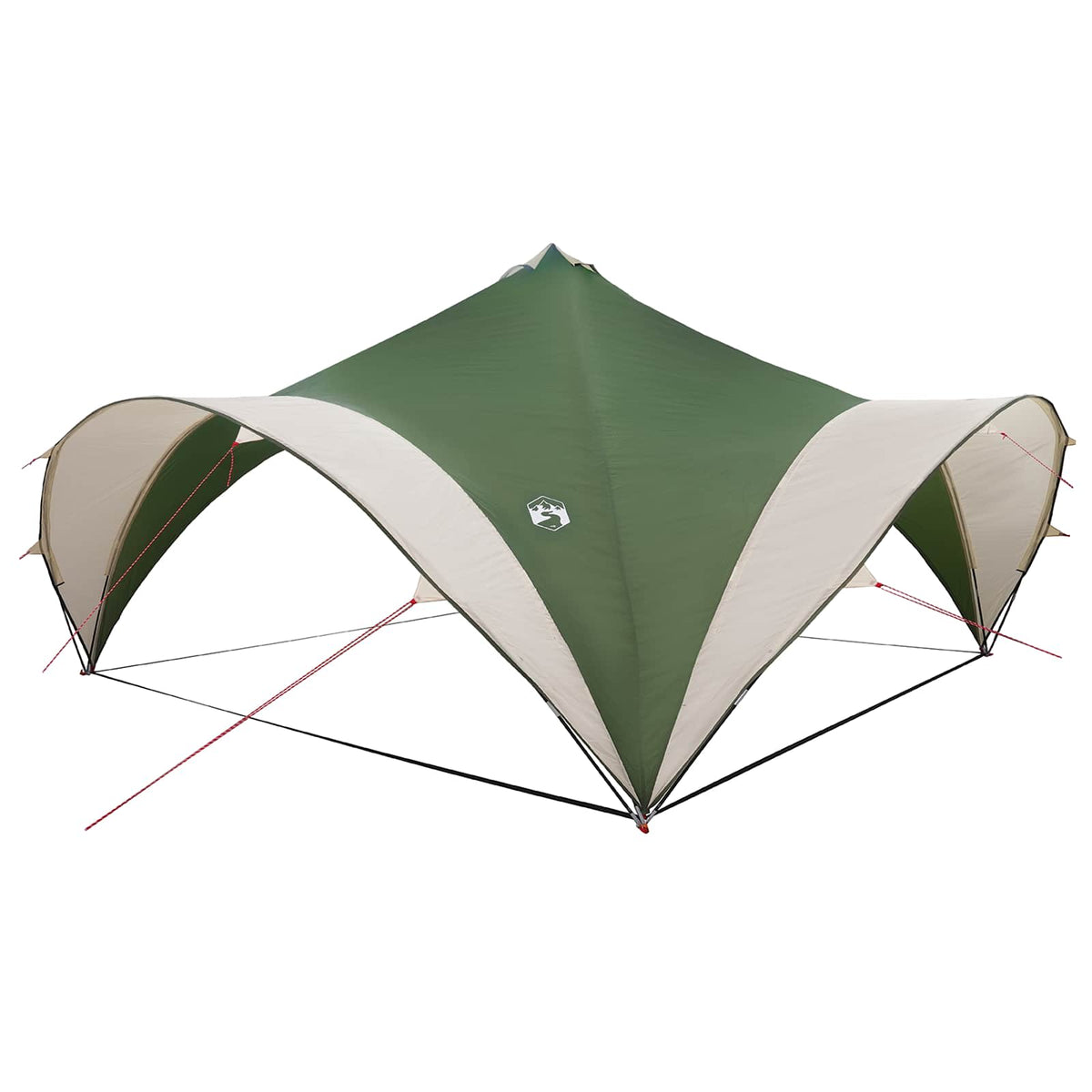 vidaXL Party Tent Green 500 x 500 x 352 cm Polyester and Steel 2